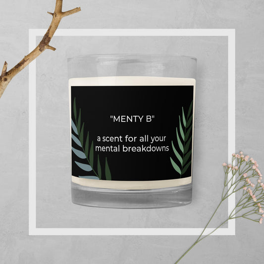 "Menty B" | Glass jar soy wax candle